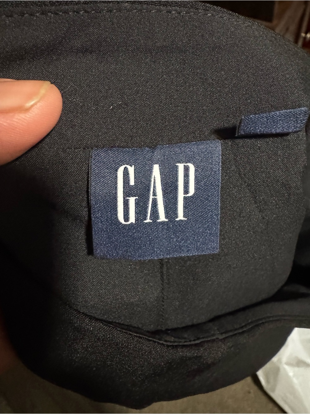 GAP Kids Black Jacket with Navy Logo Tag
